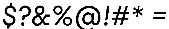 PinokioGrand BookItalic Font OTHER CHARS