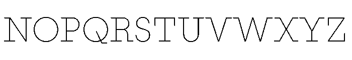 PinokioGrand ExtraLight Font UPPERCASE