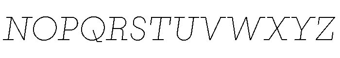PinokioGrand ExtraLightItalic Font UPPERCASE