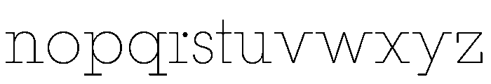 PinokioGrand ExtraLight Font LOWERCASE