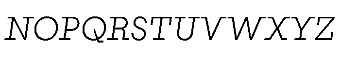 PinokioGrand LightItalic Font UPPERCASE