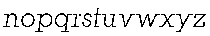 PinokioGrand LightItalic Font LOWERCASE
