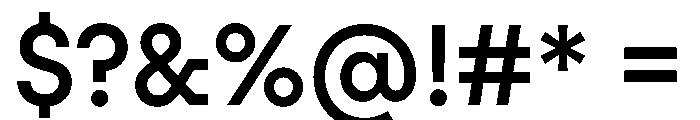 PinokioGrand Medium Font OTHER CHARS