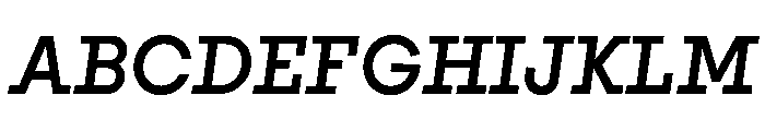 PinokioGrand MediumItalic Font UPPERCASE