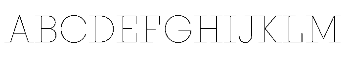 PinokioGrand Thin Font UPPERCASE