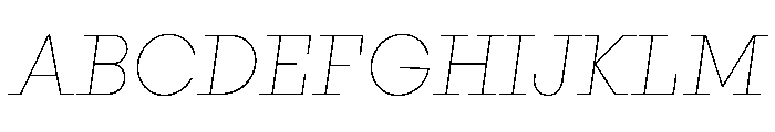 PinokioGrand ThinItalic Font UPPERCASE