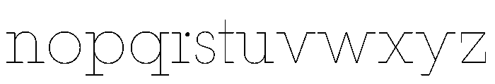 PinokioGrand Thin Font LOWERCASE