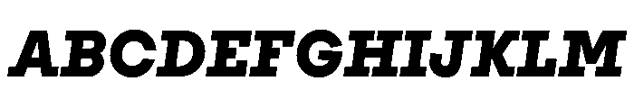 PinokioMix BlackItalic Font UPPERCASE