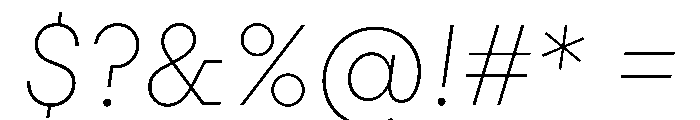PinokioMix ExtraLightItalic Font OTHER CHARS