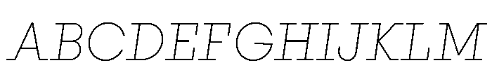 PinokioMix ExtraLightItalic Font UPPERCASE