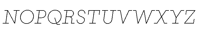 PinokioMix ExtraLightItalic Font UPPERCASE