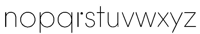 PinokioMix ExtraLight Font LOWERCASE