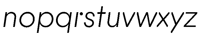 PinokioMix LightItalic Font LOWERCASE