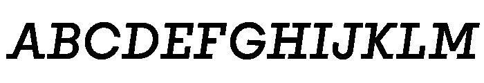 PinokioMix MediumItalic Font UPPERCASE