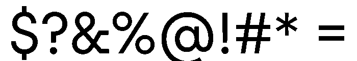 PinokioMix Regular Font OTHER CHARS