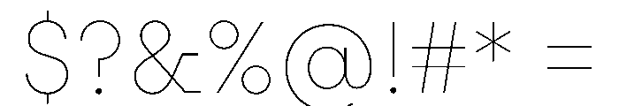 PinokioMix Thin Font OTHER CHARS