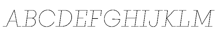 PinokioMix ThinItalic Font UPPERCASE