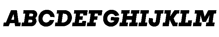 PinokioMoyen BlackItalic Font UPPERCASE