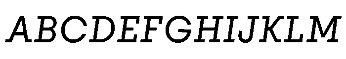 PinokioMoyen BookItalic Font UPPERCASE