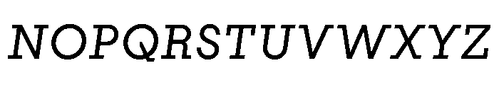 PinokioMoyen BookItalic Font UPPERCASE