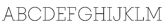 PinokioMoyen ExtraLight Font UPPERCASE