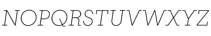 PinokioMoyen ExtraLightItalic Font UPPERCASE