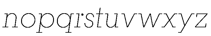 PinokioMoyen ExtraLightItalic Font LOWERCASE