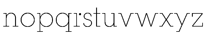 PinokioMoyen ExtraLight Font LOWERCASE