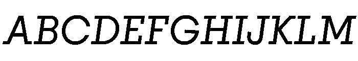 PinokioMoyen Italic Font UPPERCASE