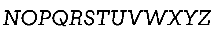 PinokioMoyen Italic Font UPPERCASE