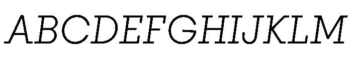 PinokioMoyen LightItalic Font UPPERCASE
