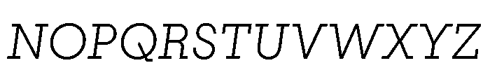 PinokioMoyen LightItalic Font UPPERCASE