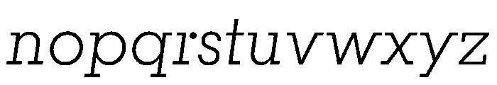 PinokioMoyen LightItalic Font LOWERCASE