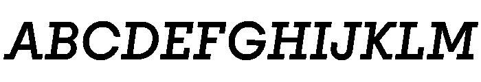 PinokioMoyen MediumItalic Font UPPERCASE