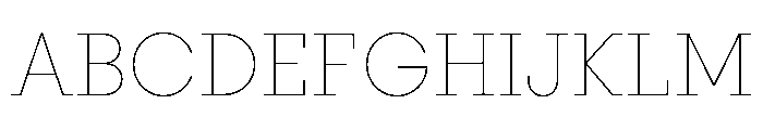 PinokioMoyen Thin Font UPPERCASE