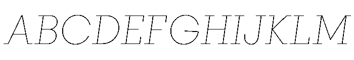 PinokioMoyen ThinItalic Font UPPERCASE