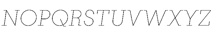 PinokioMoyen ThinItalic Font UPPERCASE