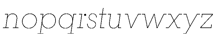 PinokioMoyen ThinItalic Font LOWERCASE