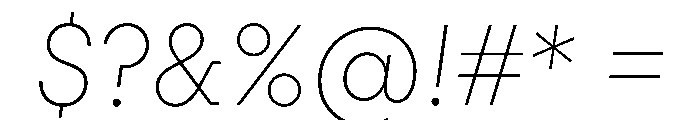 PinokioPetit ExtraLightItalic Font OTHER CHARS