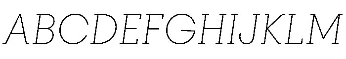 PinokioPetit ExtraLightItalic Font UPPERCASE