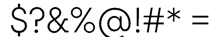 PinokioPetit Light Font OTHER CHARS
