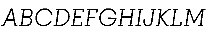 PinokioPetit LightItalic Font UPPERCASE
