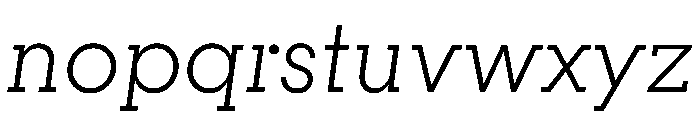 PinokioPetit LightItalic Font LOWERCASE