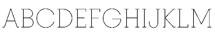 PinokioPetit Thin Font UPPERCASE