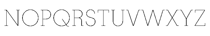 PinokioPetit Thin Font UPPERCASE