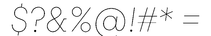 PinokioPetit ThinItalic Font OTHER CHARS