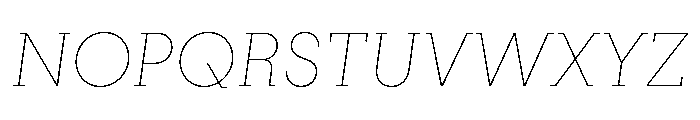 PinokioPetit ThinItalic Font UPPERCASE