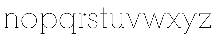 PinokioPetit Thin Font LOWERCASE