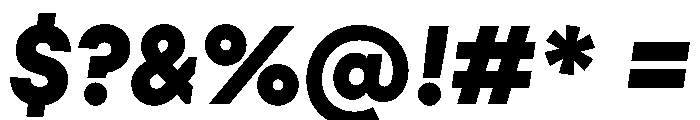 PinokioSans BlackItalic Font OTHER CHARS