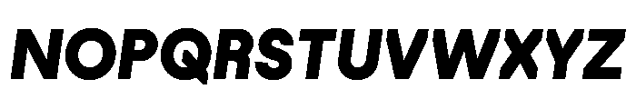 PinokioSans BlackItalic Font UPPERCASE